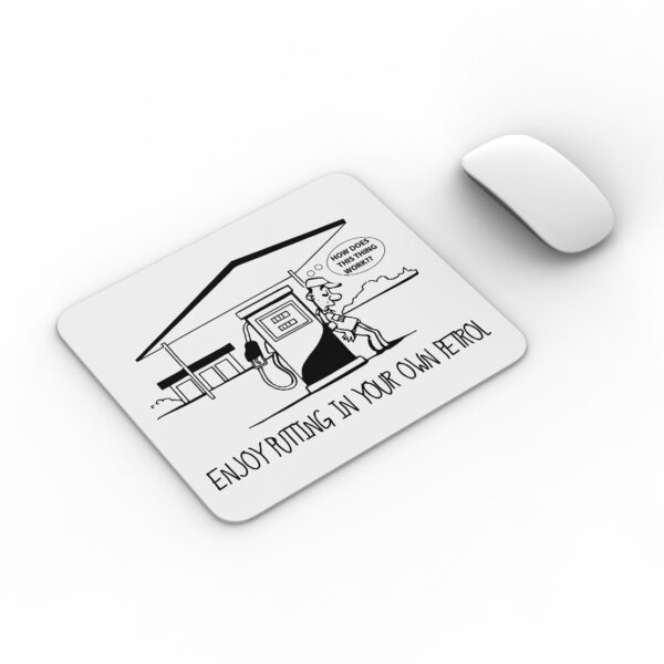 Enjoy putting in petrol mousepad