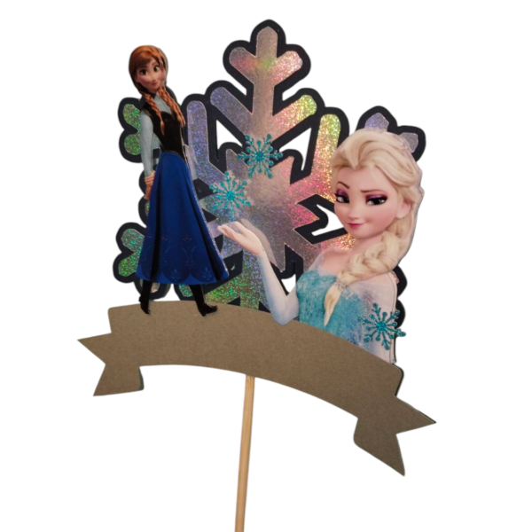 Frozen snowflake cake topper