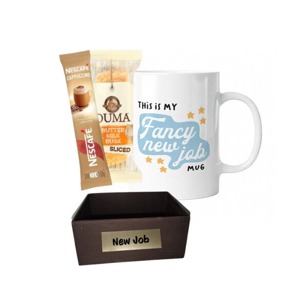 Fancy new job mug gift set