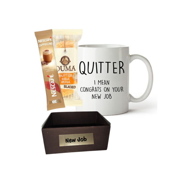 Quitter congratulations mug gift set