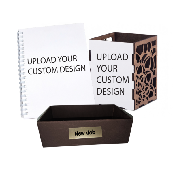 Custom design pencil holder and notebook