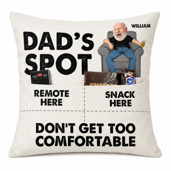 Dad cushion with pockets